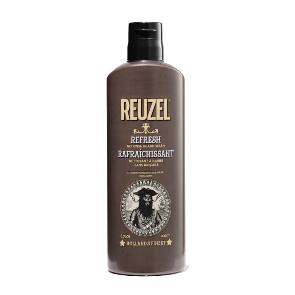 image 1 of Reuzel Refresh No Rinse Beard Wash Instantly Freshens Beard Softens and Hydrates Beard Emergency Shower in a Bottle Freshens Beard and Keeps It Moisturized Softens Coarse Hair 200 ml | Multi | Can you make a product discription for this product please