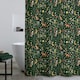 image 1 of Catherine Lansfield Enchanted Twilight Animals 180x180cm Shower Curtain Forest Green | Green | Forest Green | One Size
