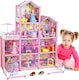 image 9 of Princess Four-Story Castle Doll House – DIY Pink Playset with Furniture & Accessories for Kids