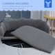 image 5 of PawHut Dog Sofa, Pet Couch Bed for Medium, Large Dogs w/ Legs, Cushion - Grey