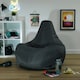 image 2 of Recliner Gaming Bean Bag Chair - Charcoal | Grey | Slate Grey | 1