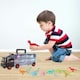 image 2 of Dinosaur Transporter Truck Carry Case Playset – Includes 12 Dinosaur Figures – Portable Toy Organizer for Kids