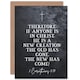 image 1 of Corinthians 5:17 Christ New Creation Old Gone Bible Verse Christian Card