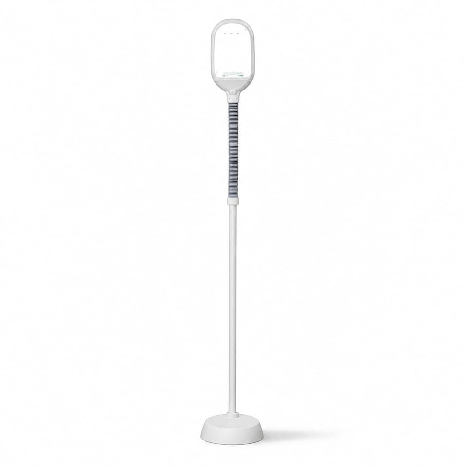 image 1 of Daylight Energy Saving 27W Floor Standing Reading Lamp Light | White