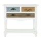 image 1 of Interiors by Premier Coastal Style White 3 Drawer Chest, White 3 Drawer Dresser, White Drawer Chest, White Bedroom Drawers Unit