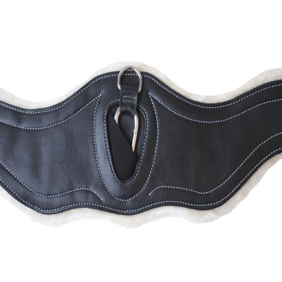 image 1 of Rhinegold Fleece Lined Girth Black | Colour: Black
Size: 54 Inch