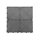 image 1 of Modular Interlocking Ribbed Vented Garage Floor Tiles - Grey | Grey | Grey
