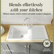 image 4 of Single Bowl Fireclay Inset Kitchen Sink & Drainer, Mixer Tap & Wastes, 1010mm