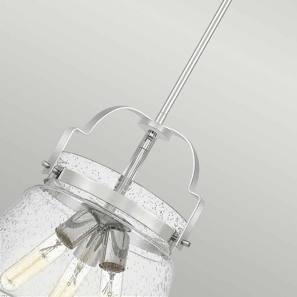 image 1 of Quoizel Wimberley Dome Pendant Ceiling Light Polished Chrome