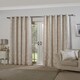 image 4 of Meadows Lined Eyelet Jacquard Curtains 116cm x 183cm Cream Cream | Cream