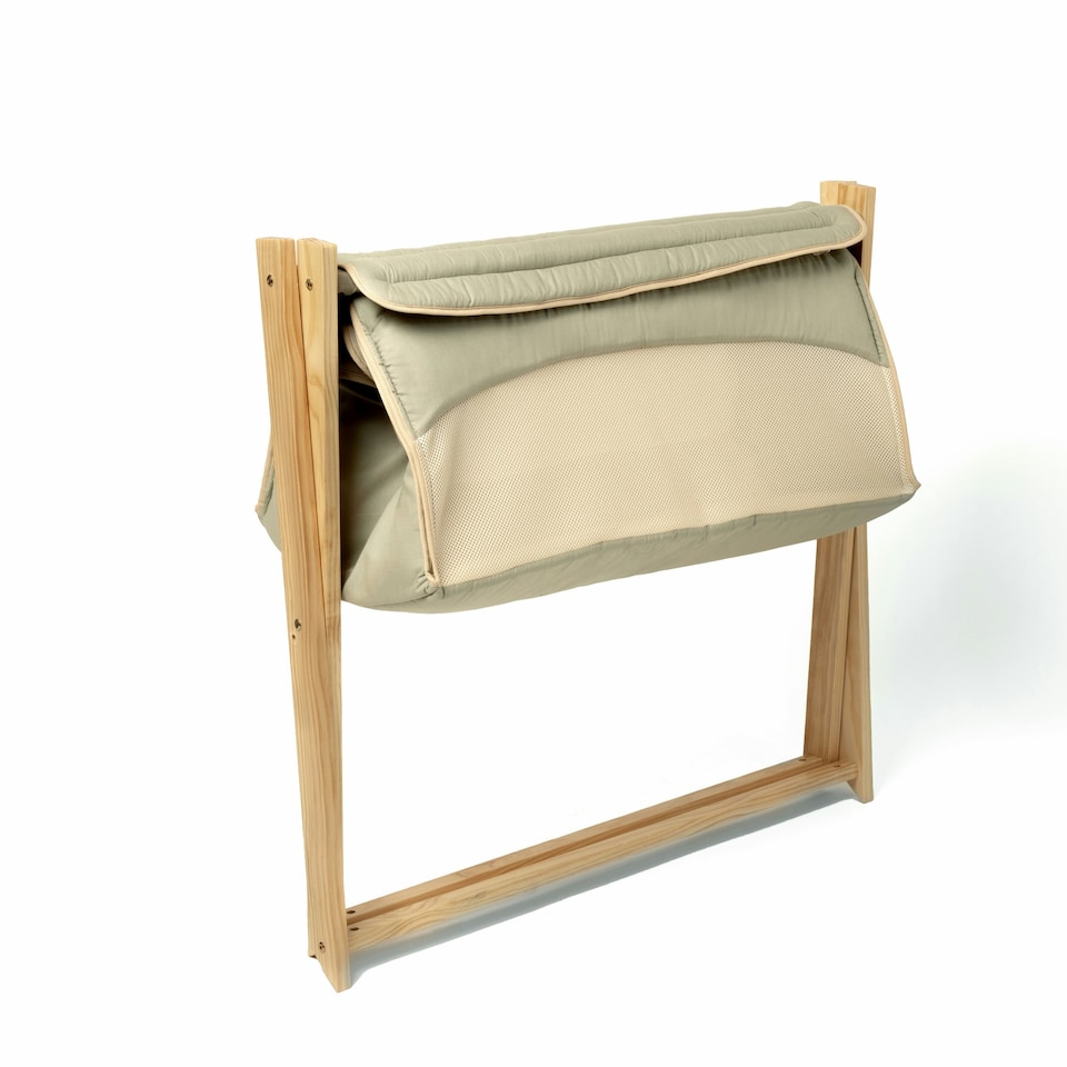image 1 of Clair de Lune Sage Organic Folding Crib