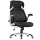 image 1 of Vinsetto Fabric Office Desk Chair w/ Adjustable Height Tilt Function Black | Black | One Size