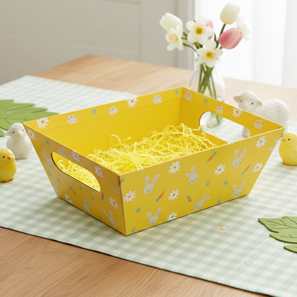 image 1 of Daisy & Bunny Rabbit Yellow Easter Hamper Set