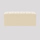 image 1 of 180cm Luna Chesterfield Ottoman Storage Box - Cream Plush Velvet Upholstered Blanket Box