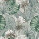 image 1 of Muriva Eden Leaves Wallpaper - Grey - 32.8ft x 53cm Grey