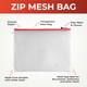 image 2 of Pack of 12 A5 Red Zip Strong Mesh Bags - Tough Waterproof Storage