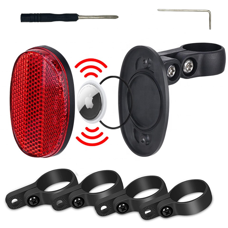image 1 of Airtag Bike Reflector V2 Hidden Holder for Apple Airtag Reflector