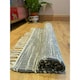 image 2 of Hush Hand Loomed Soft Rug in Muted Colours - Cotton - L60 x W210 cm - Dark Grey Grey