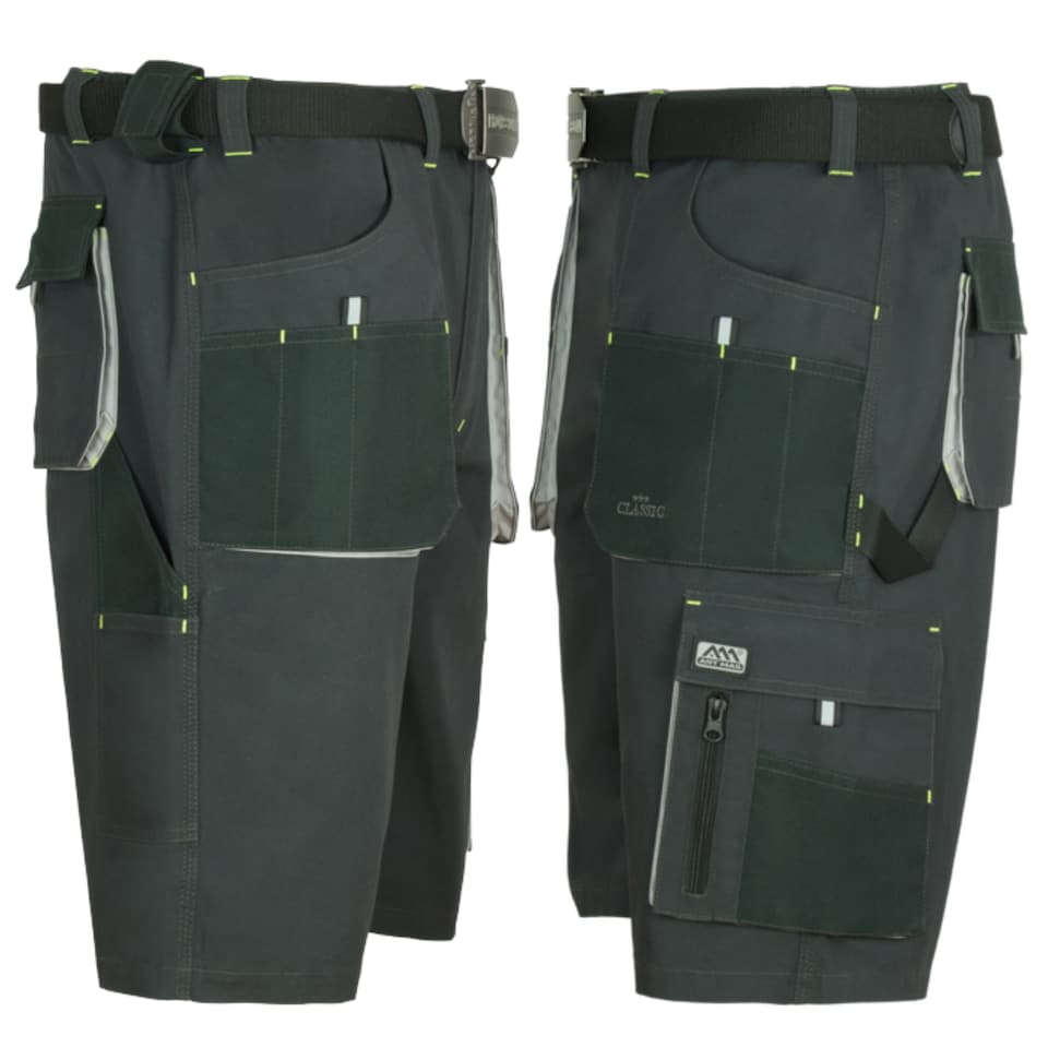 image 1 of Artmas Classic Grey Protective Work Shorts, 10 Storage Pockets, 600D Pocket Sections, 260gsm (30/32 Inch - 48 EU)