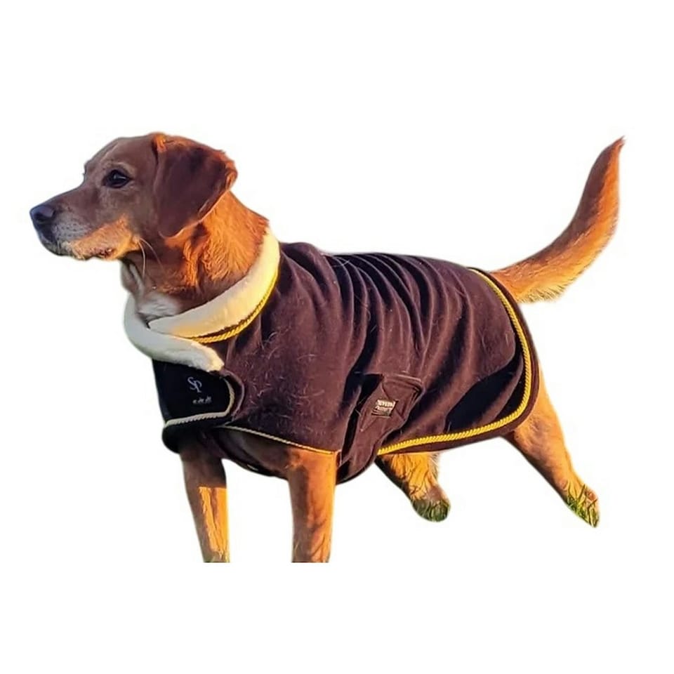 Supreme Products Royal Occasion Fleece Dog Coat - Black - XL
