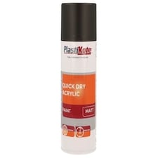 Trade Quick Dry Acrylic Spray Paint Matt Black 400ml - PKT71008