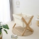 image 3 of Clair de Lune Organic Folding Crib - Cream