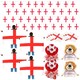image 1 of Pack of 1 18 Piece England Set - Bunting, Flag Capes, Tattoos, Football & Hats Red | One Size