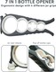 image 2 of Straame 7-in-1 Bottle Opener, Multiple Sizes Grip Tool, Versatile Grip Kitchen Tool