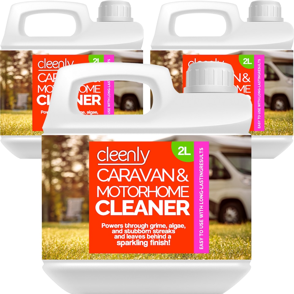 image 1 of Cleenly Caravan & Motorhome Cleaner Dirt & Algae Remover 3 x 2L