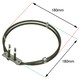 image 2 of SPARES2GO 2 Turn Heater Element compatible with Electrolux Fan Oven Cooker (1900w, 230V)