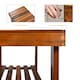image 10 of COSTWAY Shoe Rack Bench 3-Tier Shoe Organizer 70x28x45cm Brown