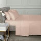 image 2 of Percale 180TC 10" Fitted Sheet - Blush Pink | Super King