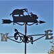 image 3 of Mini Badger Weathervane - Steel - L38 x W38 x H51 cm - Black