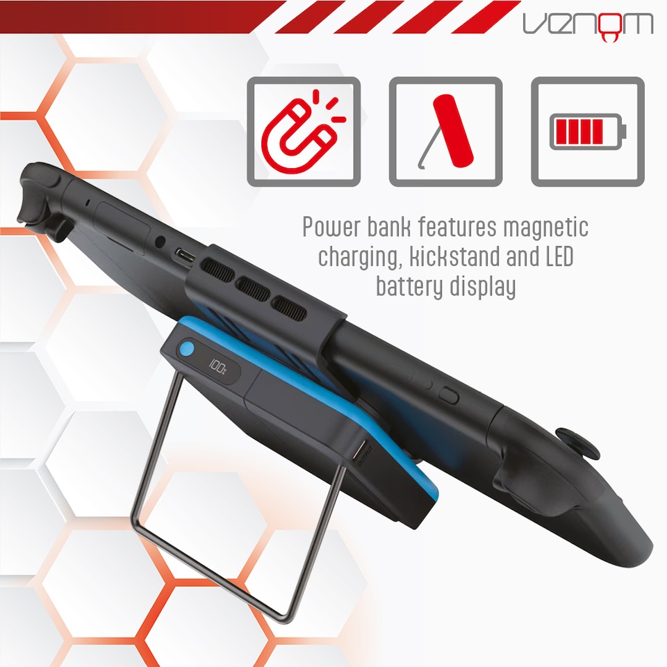 image 1 of Venom Nintendo Switch 2 Power Case with 10,000mAh Power Bank