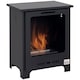 image 1 of HOMCOM Free Standing Bio Ethanol Fireplace Heater with 0.9L Tank for Home Black