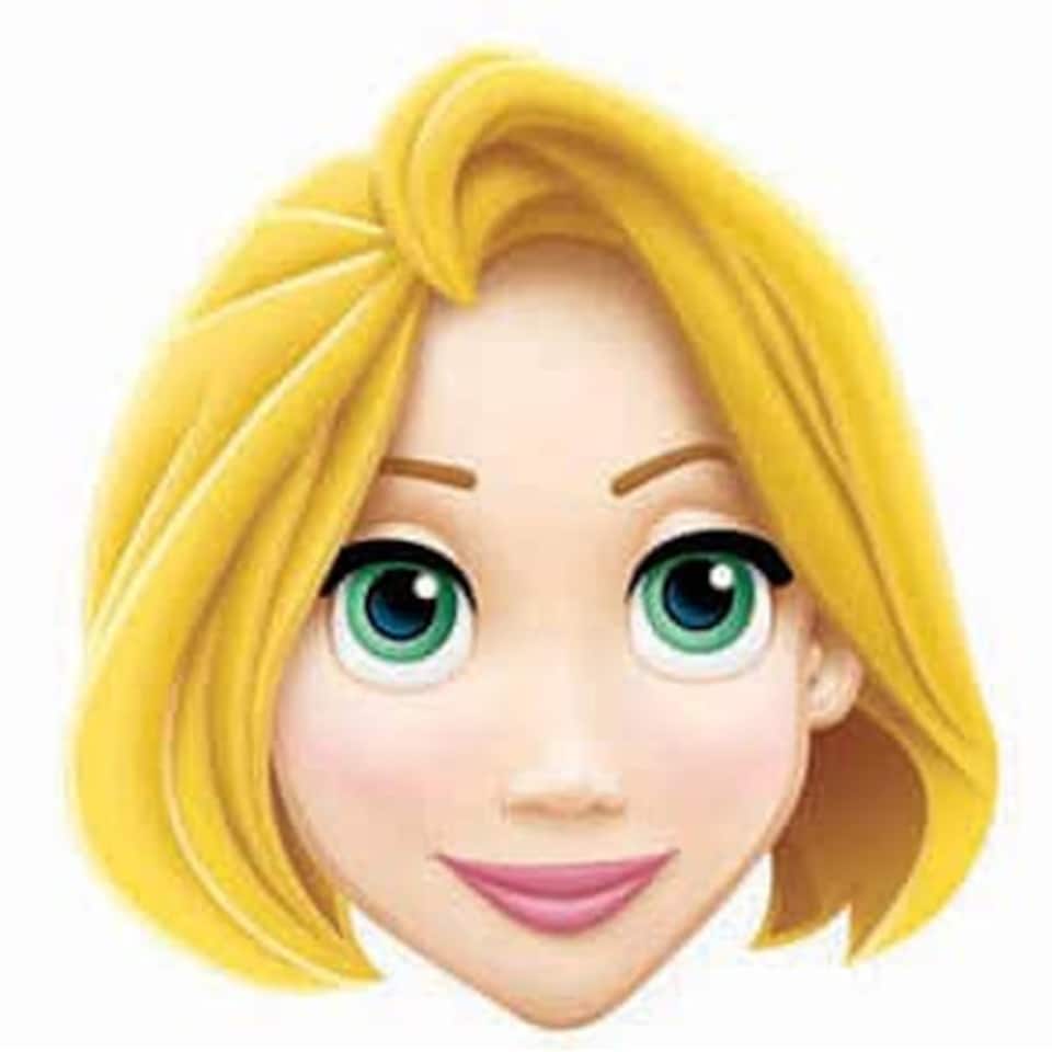 Disney Princess Rapunzel Cardboard Face Mask