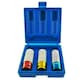 image 1 of 3pc Alloy Wheel Nut Sockets 1/2" Drive Deep 17mm 19mm 21mm Thin Walls TE789