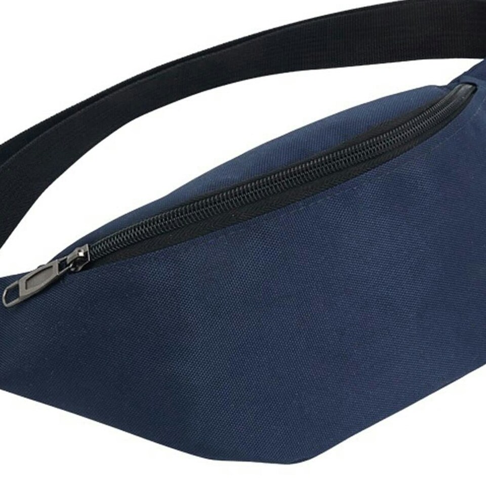 image 1 of Bagbase Adjustable Belt Bag (2.5 Litres) (Pack of 2) - French Navy - One Size Blue