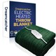 image 1 of Dreamcatcher Deluxe XL Electric Throw Heated Double Over Blanket Fleece - Green | Green | Green | One Size | 1
