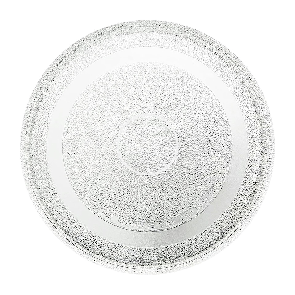 image 1 of SPARES2GO Universal Microwave Turntable Plate Smooth Flat Glass Dish Tray (10.65" / 27cm / 270mm)