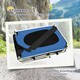 image 8 of PawHut Dog Bike Trailer Pet Cart Bike Carrier Travel with Hitch Coupler Blue