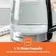 image 5 of GEEPAS 4 Slice Bread Toaster & 1.7L Illuminating Electric Glass Kettle Set, Black