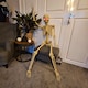 image 3 of 5ft (150cm) Posable Full Body Halloween LED Skeleton Decoration with Movable Joints and LED Eyes