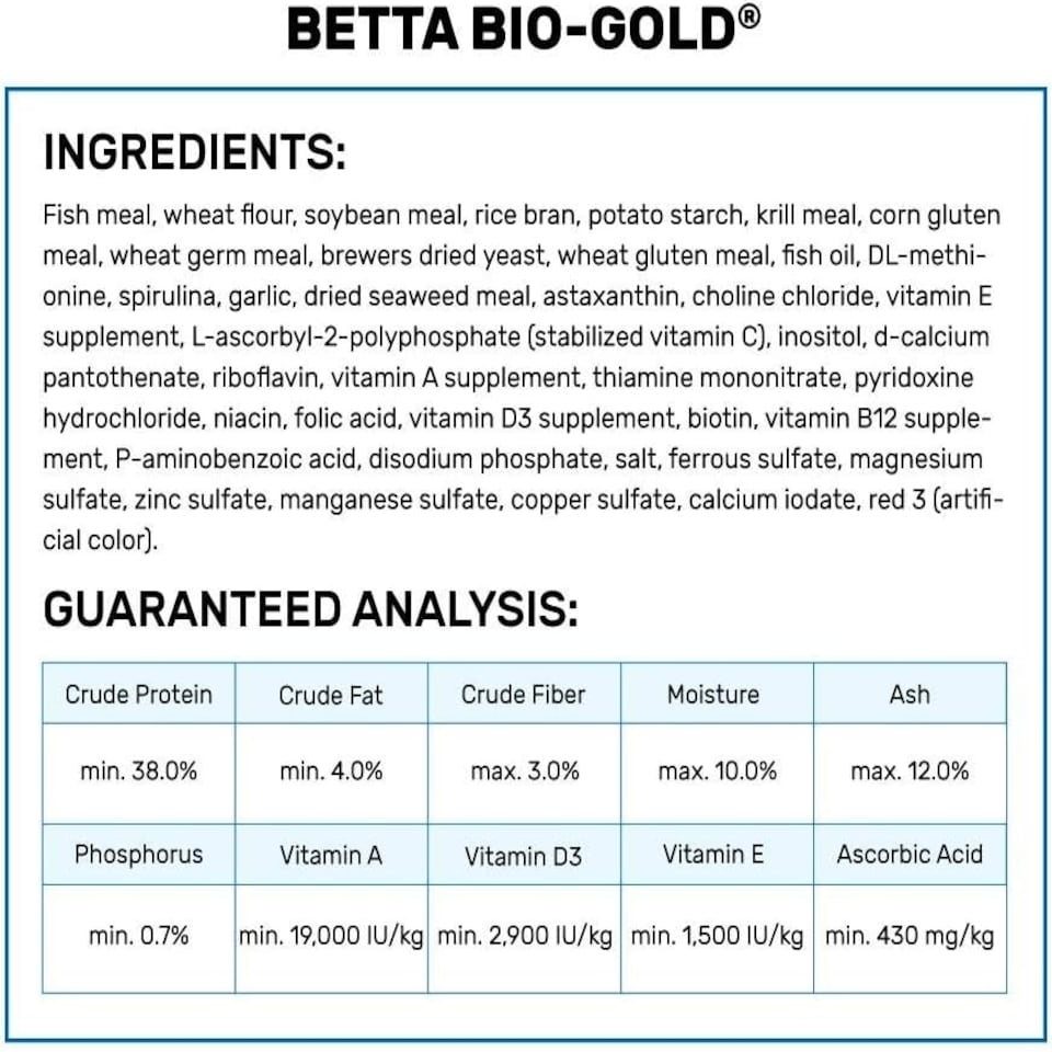 image 1 of Hikari Tropical Betta Bio-Gold Fish Food, 0.70 oz (20g)