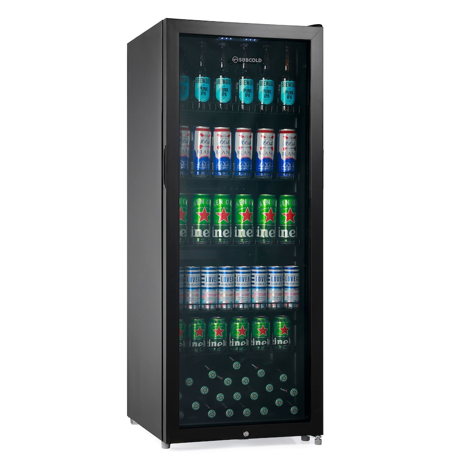 image 1 of Subcold Maxi250 LED Tall Glass Door Drinks Fridge 237 Litre Net Capacity