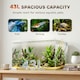 image 5 of PawHut 43L Fish Tank with Protective Base Mat 50 x 30 x 30 cm