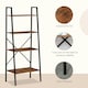 image 4 of HOMCOM 4-Tier Minimalistic Ladder Shelf Unit Steel Frame Display Storage
