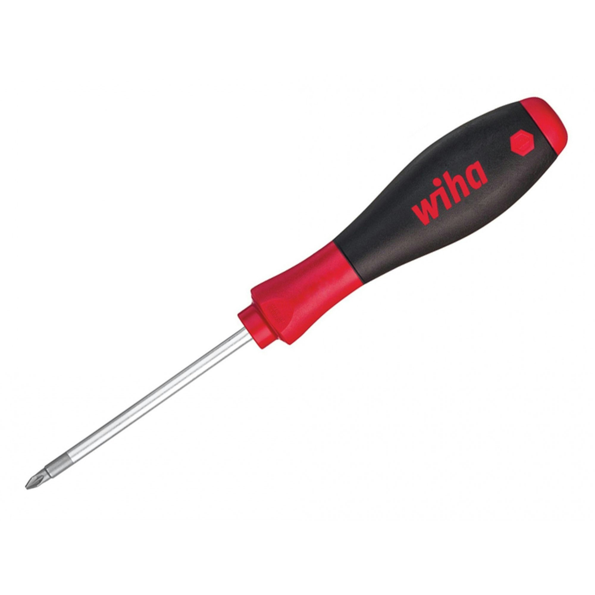 Wiha Softfinish Screwdriver, Pozidriv Tip - Multi Colour - PZ1 x 80mm