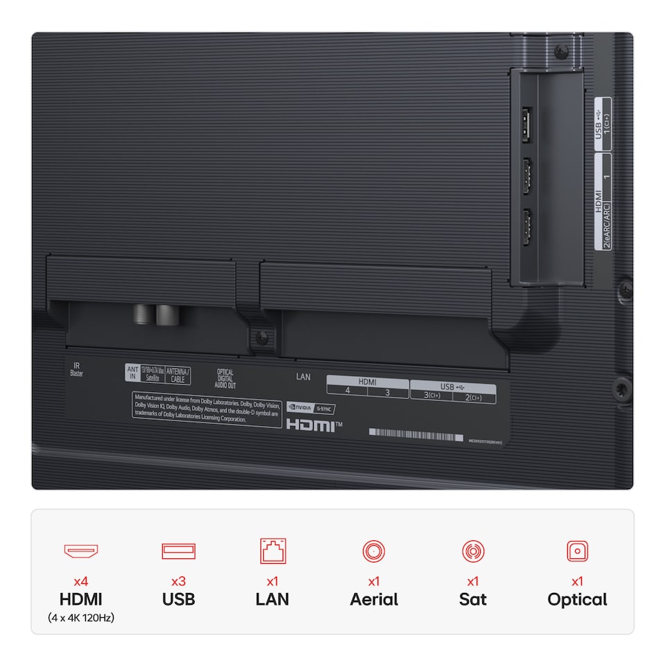image 1 of LG OLED55G54LW 55" OLED evo AI G5 4K Ultra HD 165 Hz FreeSync Smart TV - Wall mount version