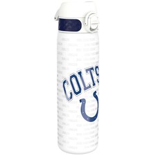 Leak Proof Slim Water Bottle, Stainless Steel, NFL, 600ml (20oz) | White | NFL Colts | One Size